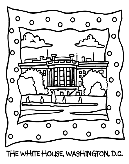 The White House Coloring Page | crayola.com
